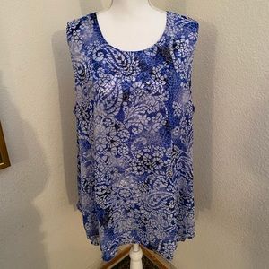 Fever Layered Sleeveless Top size XXL